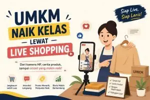 UMKM Bisa Maju Lewat Live Shopping
