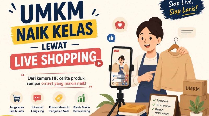 UMKM Bisa Maju Lewat Live Shopping