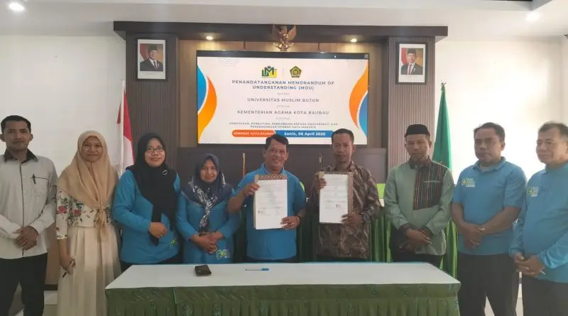 UMU Buton Teken MoU Dengan Kantor Kementerian Agama Kota Baubau