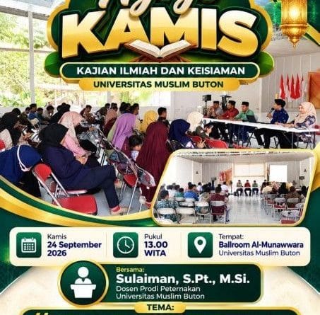 Ngaji Kamis UMU Buton Soroti Ketahanan Pangan Hewani