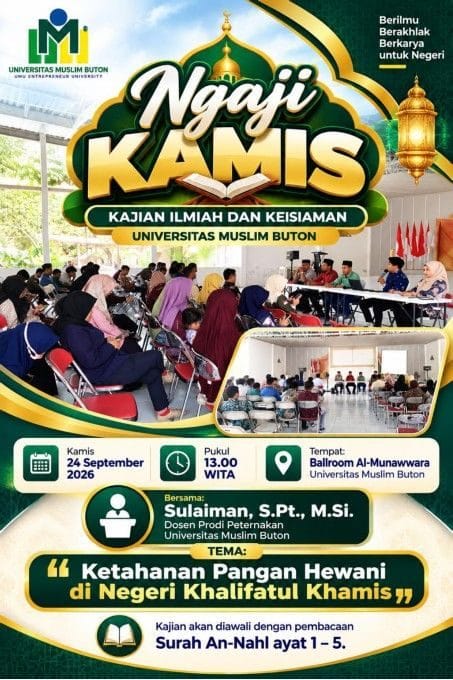 Ngaji Kamis UMU Buton Soroti Ketahanan Pangan Hewani