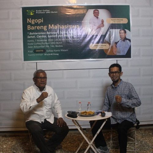 Ngopi Bareng Mahasiswa Baubau, Bedah Akademik Strategi Pembangunan Bahteramas