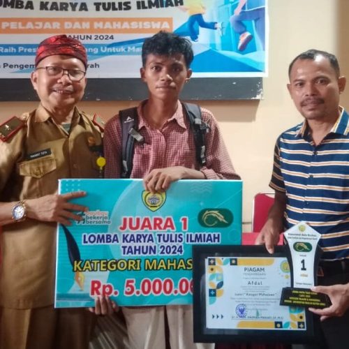 Mahasiswa UMU Buton Raih Juara 1 Lomba Karya Ilmiah Tingkat Kepulauan Buton