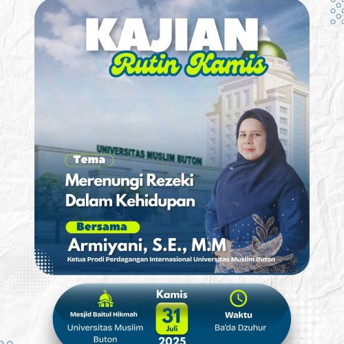 KAJIAN RUTIN KAMIS – Armiyani, S.E., M.M