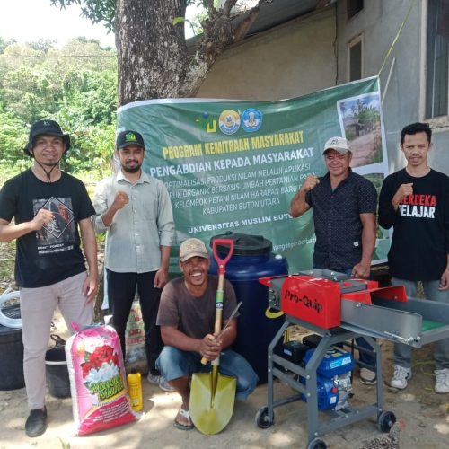 Dosen Universitas Muslim Buton Melaksanakan Program Pengabdian pada Masyarakat Skema Pemberdayaan Kemitraan Masyarakat