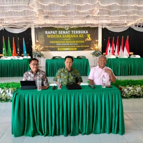 PROFESOR UNIVERSITAS INDONESIA ISI KULIAH UMUM DI UMU BUTON JELANG WISUDA KE-3