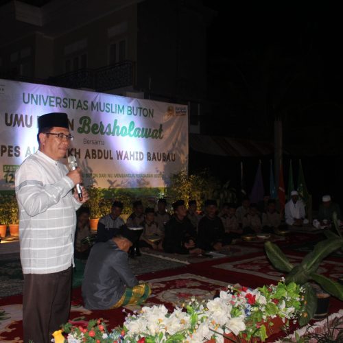 Tingkatkan Spiritualitas, UMU Buton menggemahkan Sholawat Nabi