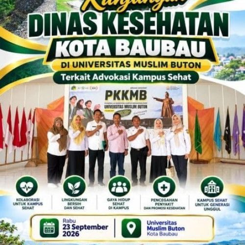 Dinkes Baubau Dorong UMU Buton Perkuat Implementasi Kampus Sehat