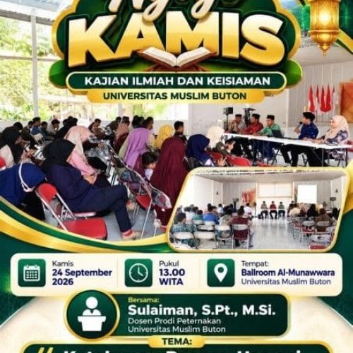 Ngaji Kamis UMU Buton Soroti Ketahanan Pangan Hewani