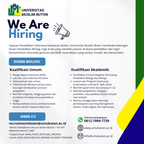 Dosen Pendidikan Biologi