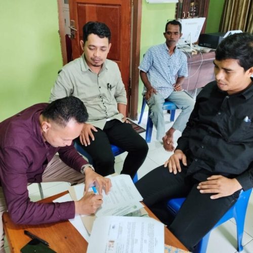 Fakultas Ilmu Pemerintahan dan Hukum Universitas Muslim Buton Tandatangani MoU dengan Desa Lampanairi