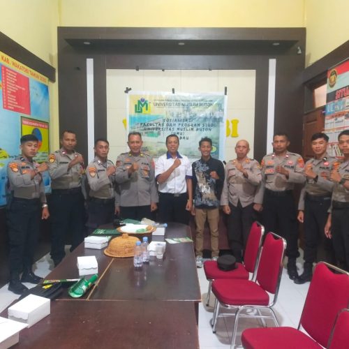 Polres Wakatobi  Terima Sosialisasi Universitas Muslim Buton
