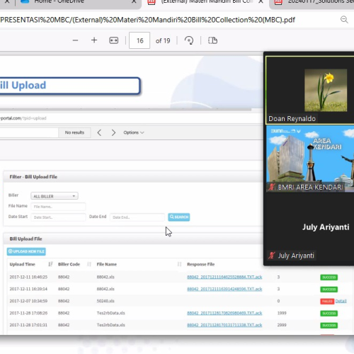 UMU Buton dan Bank Mandiri Pusat Berkolaborasi dalam Rapat Virtual untuk Pembahasan Sistem Pembayaran Online SPP Mahasiswa