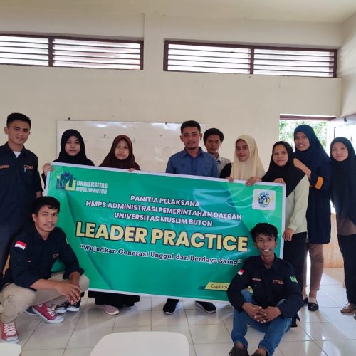 UMU Buton menyelenggarakan “leadership practice” atau Praktek Kepemimpinan Mahasiswa