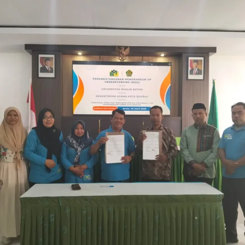 UMU Buton Teken MoU Dengan Kantor Kementerian Agama Kota Baubau