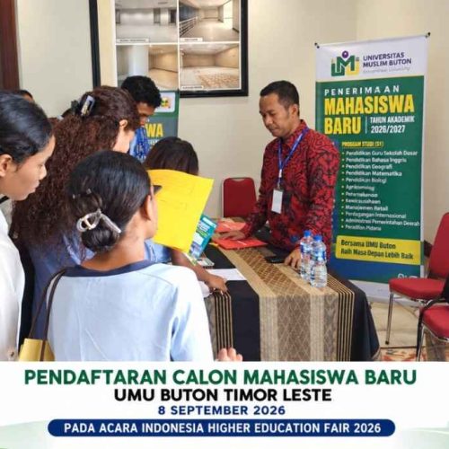 UMU Buton Turut Berpartisipasi dalam Indonesian Higher Education Fair 2026 di KBRI Dili