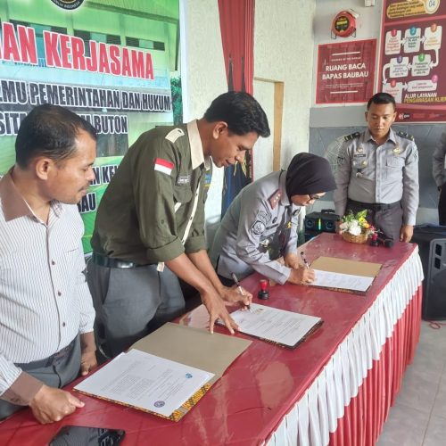 SAH ! FIPH UMU BUTON BEKERJA SAMA DENGAN BAPAS KELAS II BAUBAU