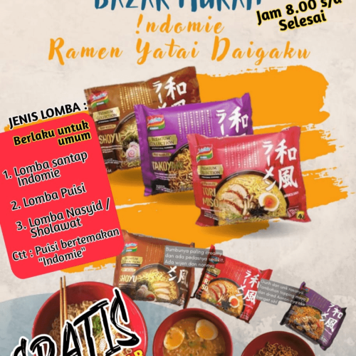 UMU Buton Melalui Badan Eksekutif Mahasiswa (BEM) Kerjasama PT Indofood, Bazar Produk Indomie (Pasar Murah) Di Pelataran Kampus UMU Buton
