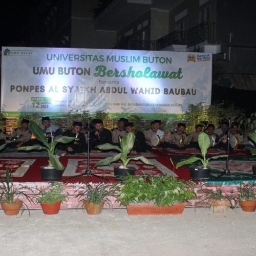 MAJELIS SHOLAWAT KOTA BAUBAU BERSAMA UMU BUTON, BERSHOLAWAT MERIAHKAN RANGKAIAN DIES NATALIS KE-4